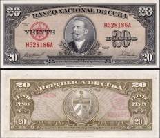*20 Pesos Kuba 1949-60, P80 UNC - Kliknutím na obrázok zatvorte -